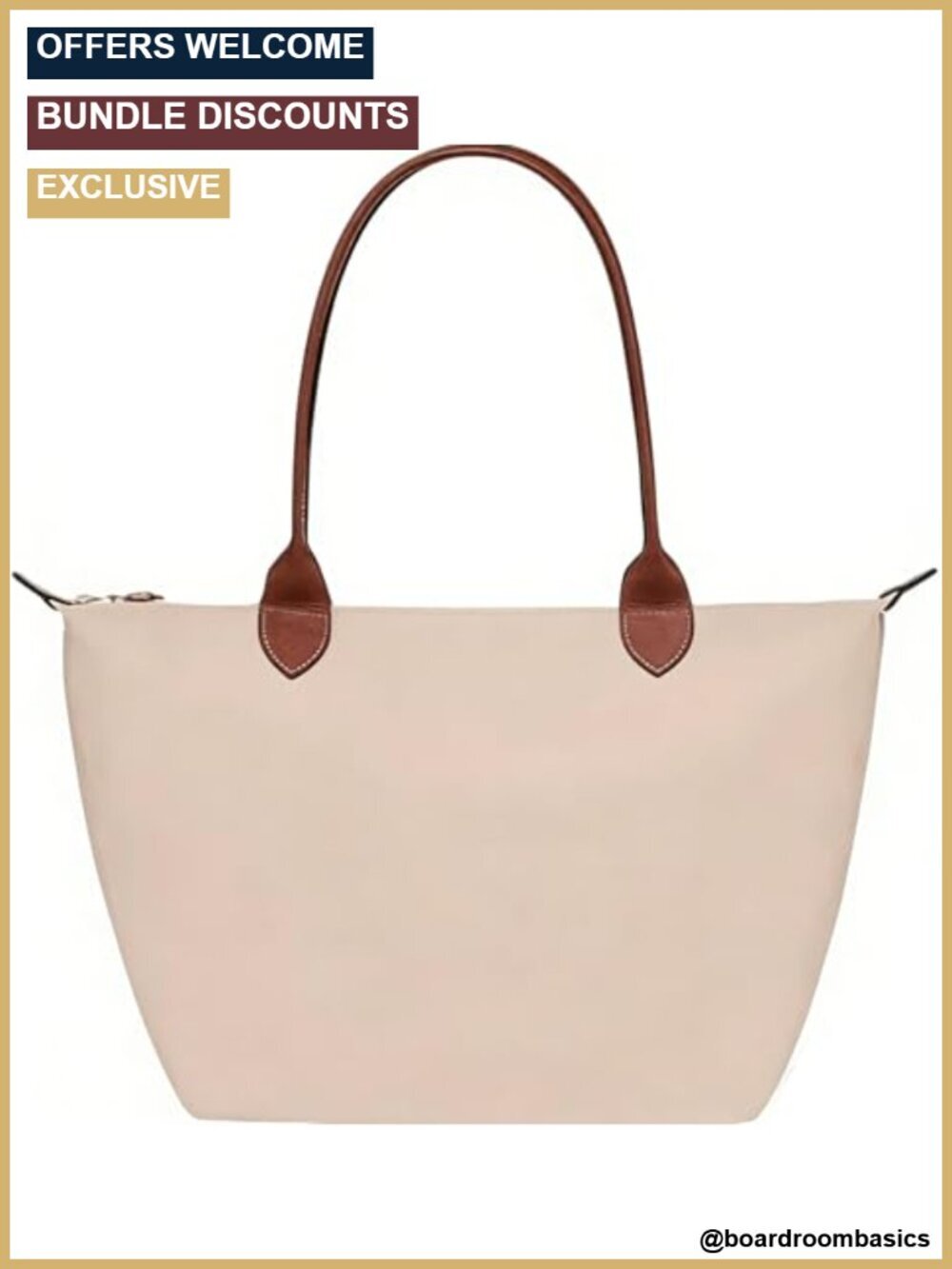 Large Lightweight Nylon Laptop Tote Bag with Compartments Waterproof Travel